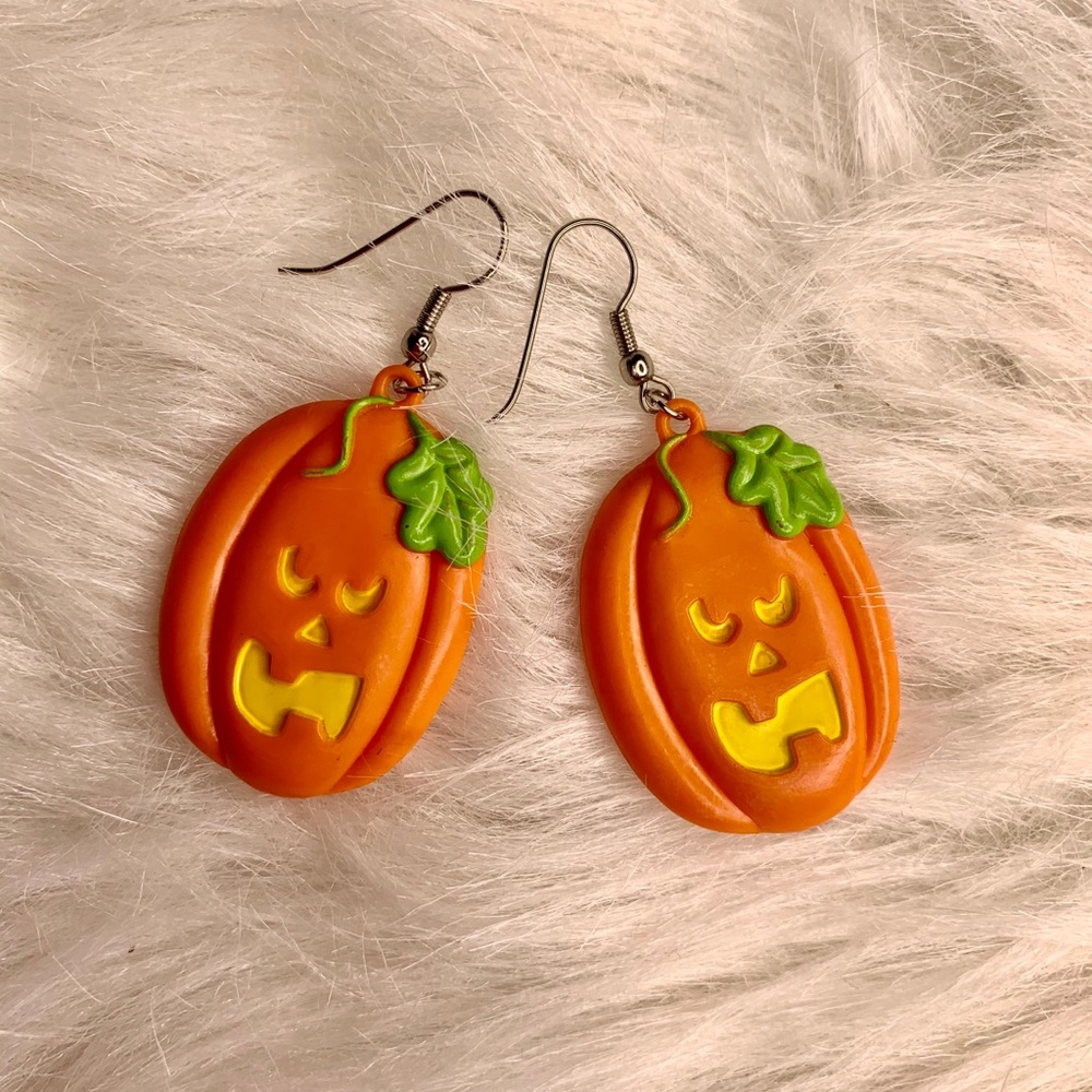 Scary Pumpkin Earrings